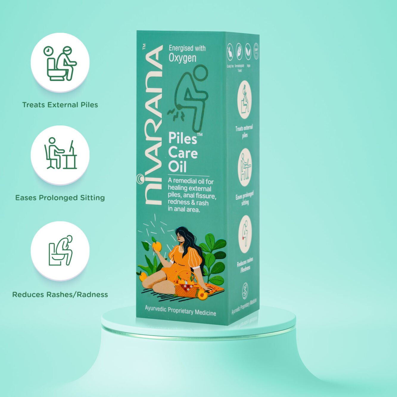 Nivarana Piles Care Oil - Soothing Comfort for Hemorrhoid Discomfort - 30 ml - Image 7