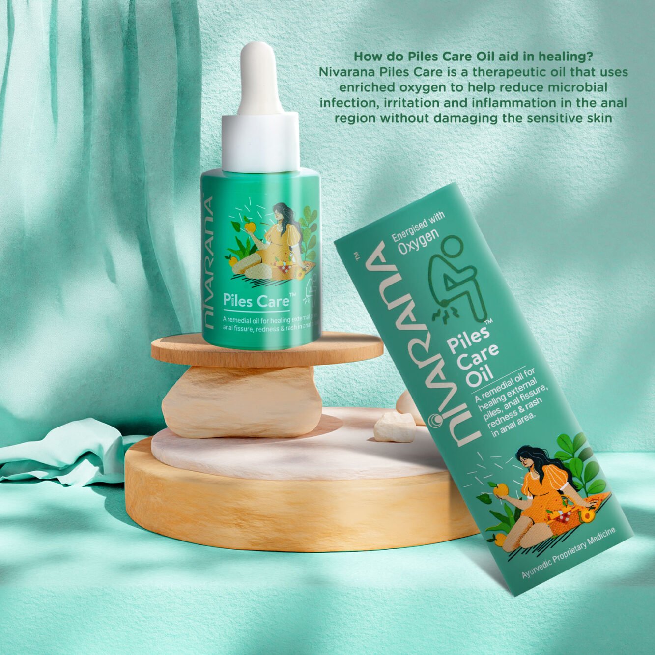 Nivarana Piles Care Oil – Soothing Comfort for Hemorrhoid Discomfort – 30 ml